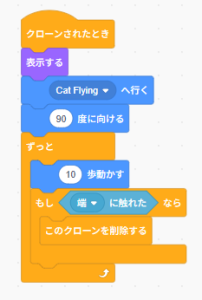 クローンされたときのプログラミング